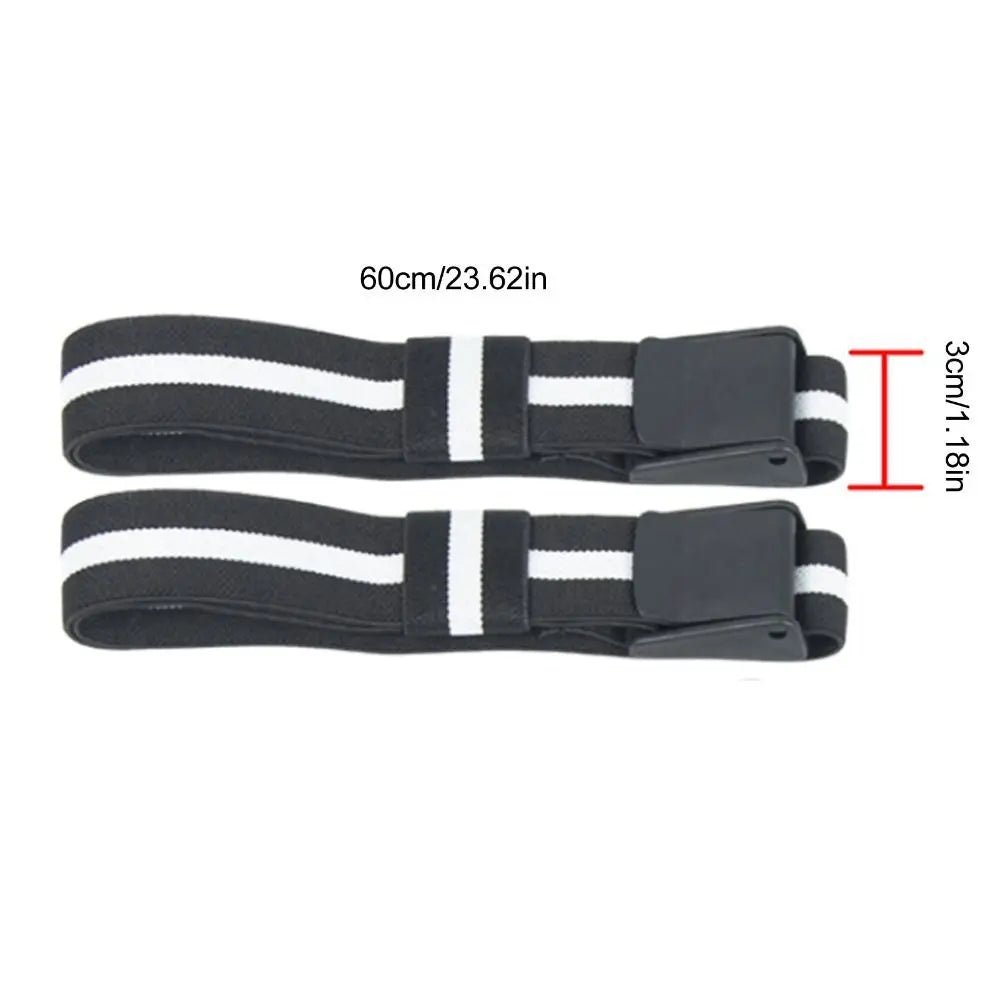 2pcs Adjustable Occlusion Training Bands Quick-Release Elastic Extra Wide Straps BFR Booty Bands Quality Fabric 3mm