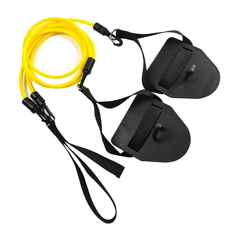 Swimming Resistance Band Set with Hand Paddles