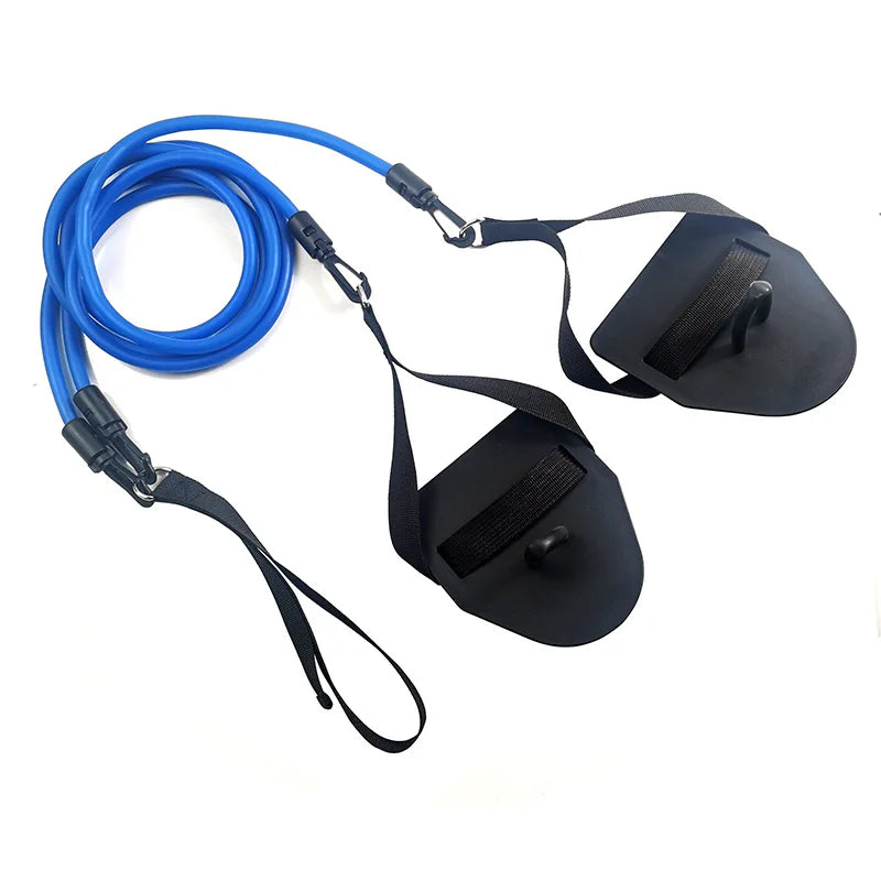 Swimming Resistance Band Set with Hand Paddles