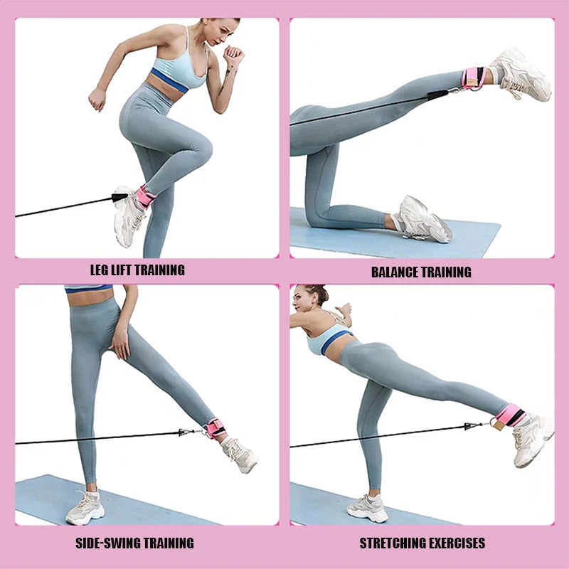 Ankle Strap Resistance Band Set